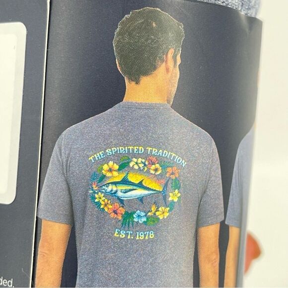 CHAPS The Spirited Tradition Men’s Grey Floral Short Sleeve Graphic Tee XL - Picture 3 of 11